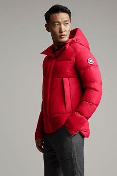 Chamarras Canada Goose Hombre México - Armstrong Chaqueta De Plumas Rojos FL8523906